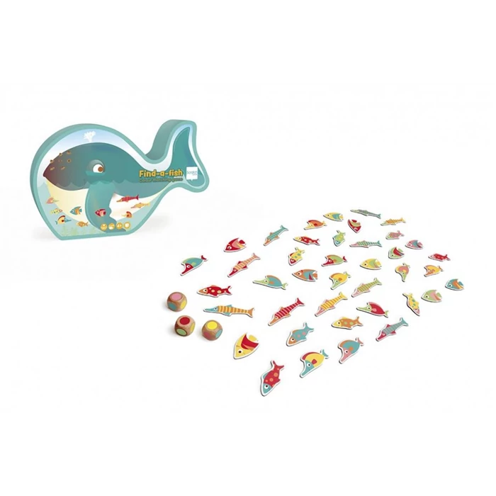 Találd meg a halat! színpárosító társasjáték