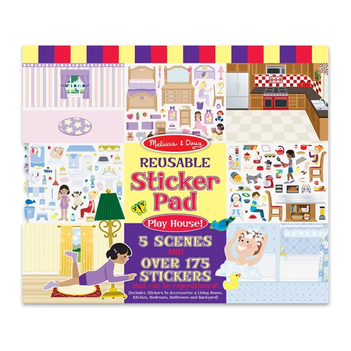 Melissa &amp; Doug - Újrahasználható matrica készlet - lakberendezés