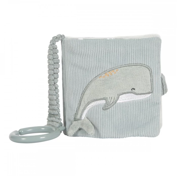 Little Dutch - Plüss babakönyv - tengeri állatos - menta