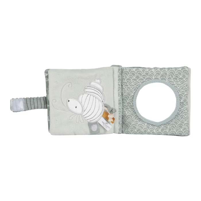 Little Dutch - Plüss babakönyv - tengeri állatos - menta
