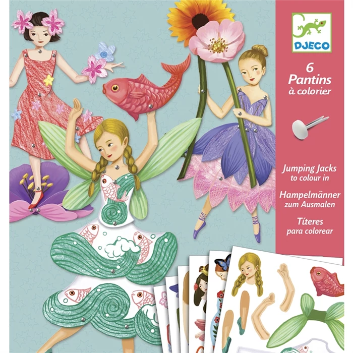 Djeco - Kapcsos kép készítés - Tündérek