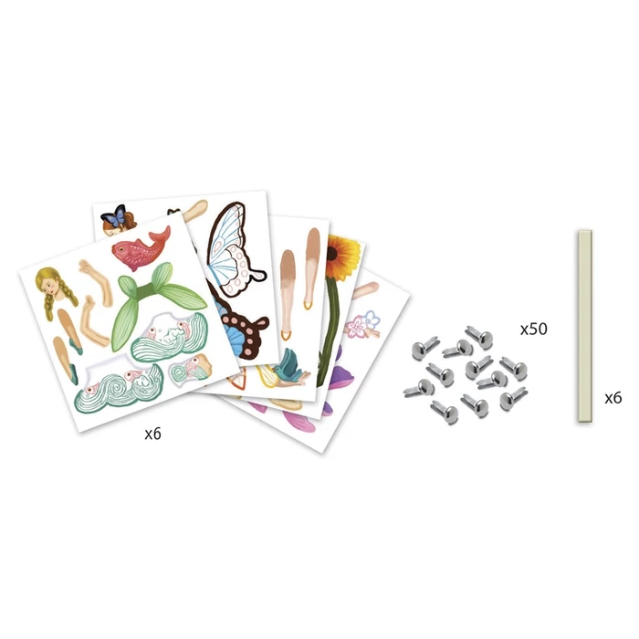 Djeco - Kapcsos kép készítés - Tündérek