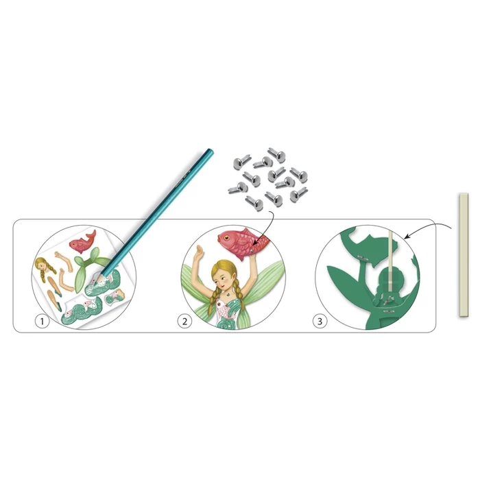 Djeco - Kapcsos kép készítés - Tündérek