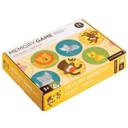 Petit Collage memóriajáték – állatok kicsinyeikkel