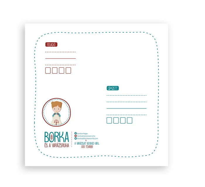 Borka sorozat szülinapi lap (üdvözlőlap)