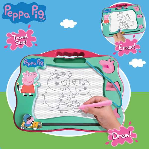 Peppa malac - Mágneses rajztábla sablonokkal 