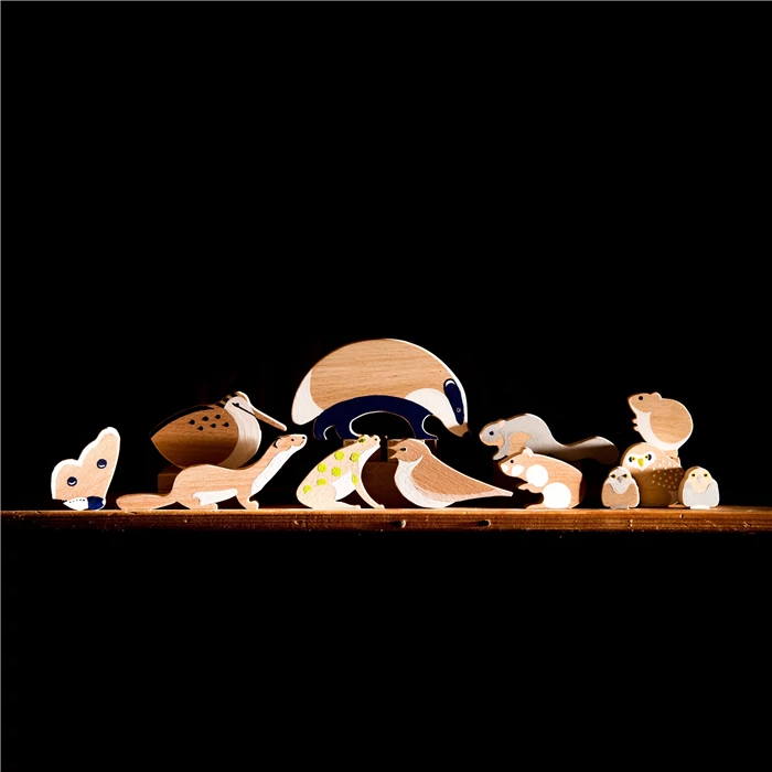 Eperfa - Éjjeli állatok szett - Építő és szerepjáték