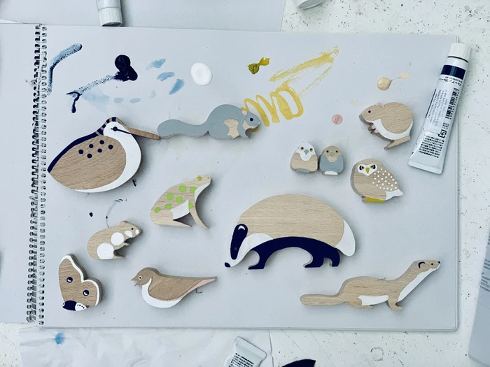 Eperfa - Éjjeli állatok szett - Építő és szerepjáték