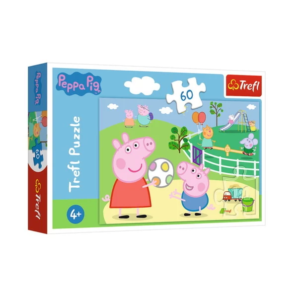 Trefl - Peppa malac - vidám szórakozás - 60db-os puzzle