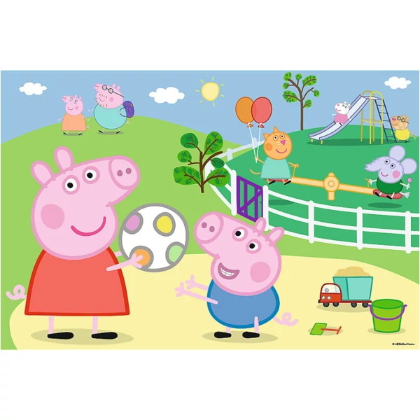 Trefl - Peppa malac - vidám szórakozás - 60db-os puzzle