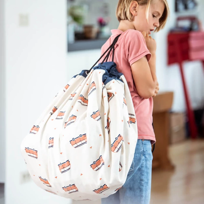 Plan Toys - Játék tároló zsák - LA autópálya