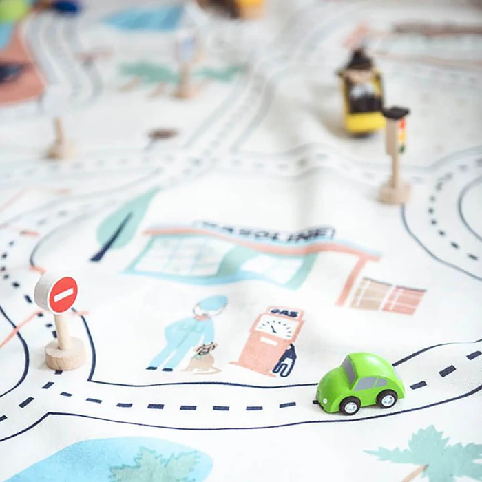 Plan Toys - Játék tároló zsák - LA autópálya