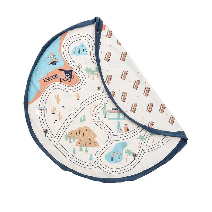 Plan Toys - Játék tároló zsák - LA autópálya