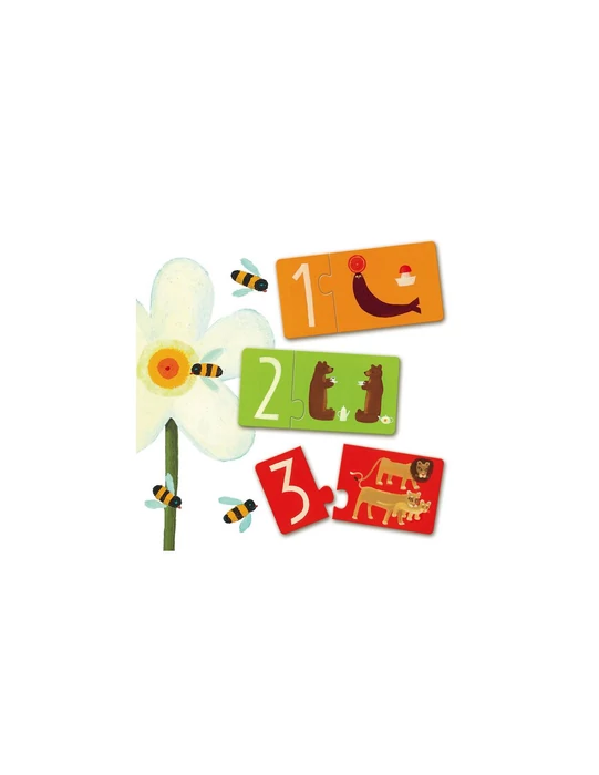 Djeco - Párosító puzzle - Számok