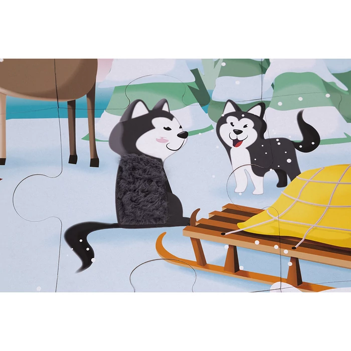 Janod - Élet a jégen - tapintós puzzle - 20 db