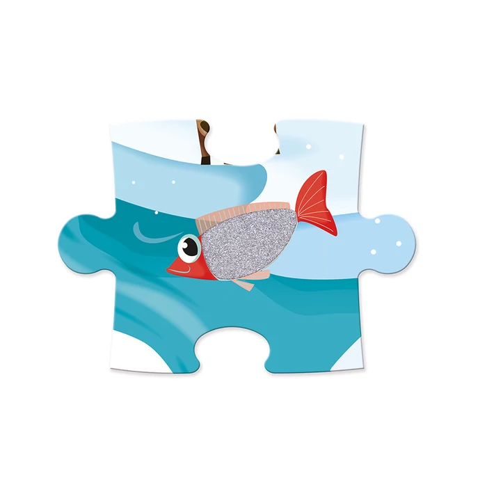Janod - Élet a jégen - tapintós puzzle - 20 db