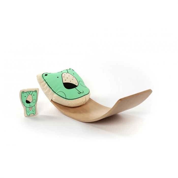 Varázspallómesék - medve párna és kis figura