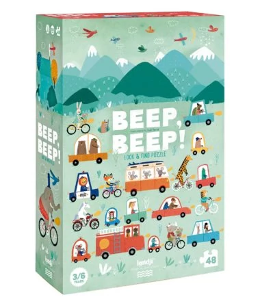 Londji - Beep, beep kereső puzzle - 48 db-os