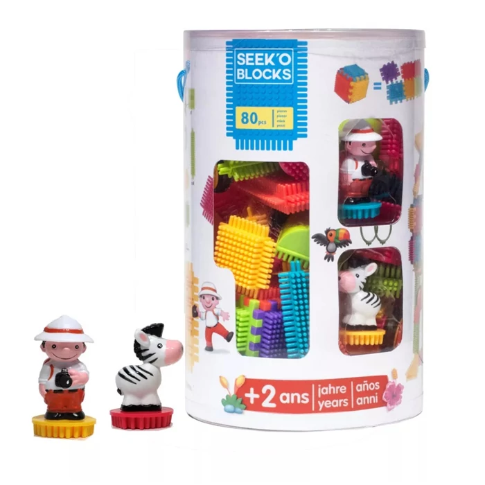 Sycomore - Építő készlet - Dzsungel 2 figurával - 80 db