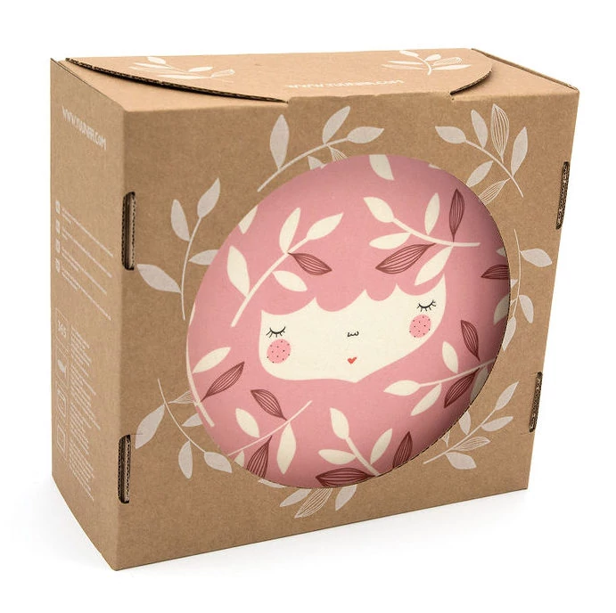 Yuunaa-Marinski design bambusz gyerek étkészlet – rózsaszín