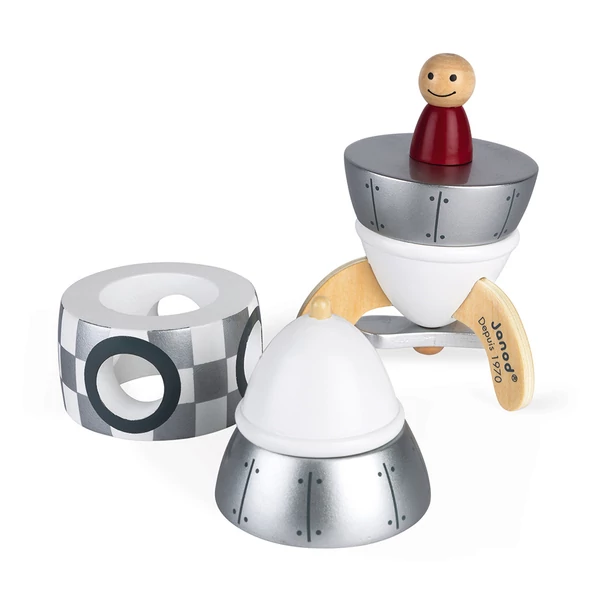 Janod - Ezüst mágneses összerakható rakéta