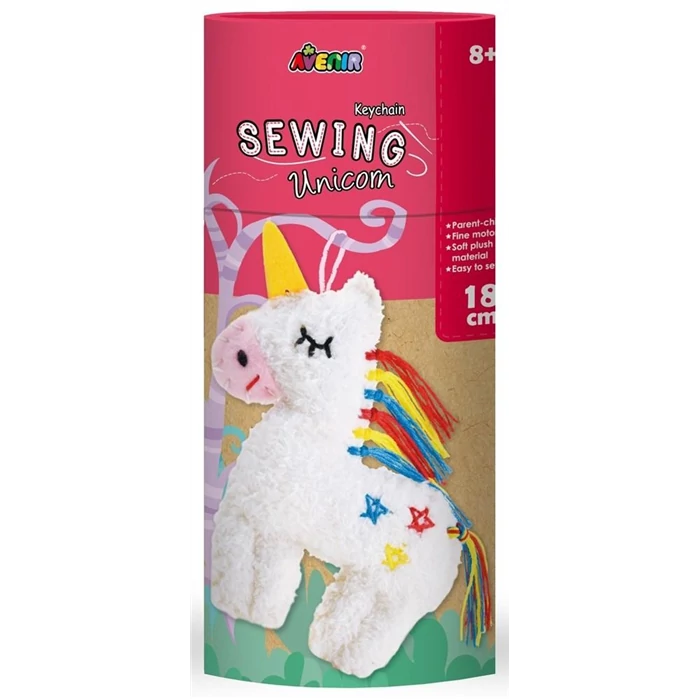Varrható plüss kulcstartó - Unikornis