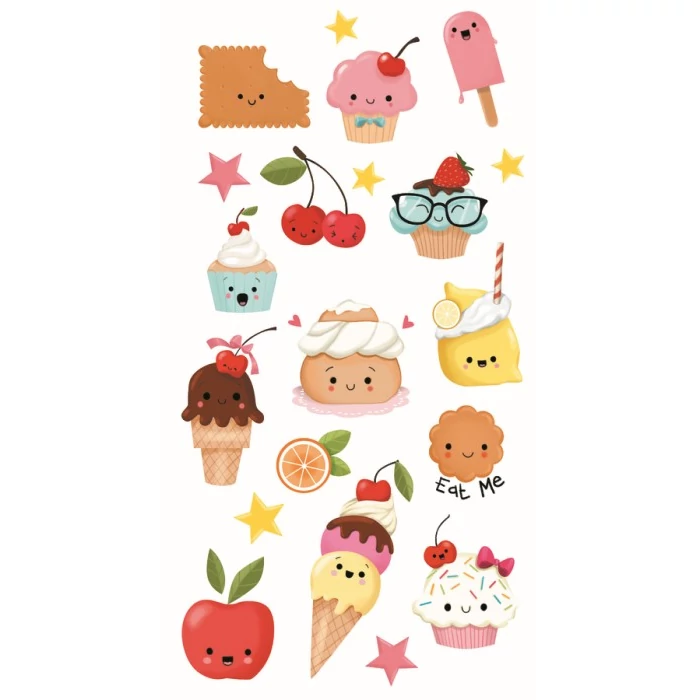 Decalco Mania – Cupcake satírozós matrica - 20 db Decalco Mania – Cupcake satírozós matrica - 20 db