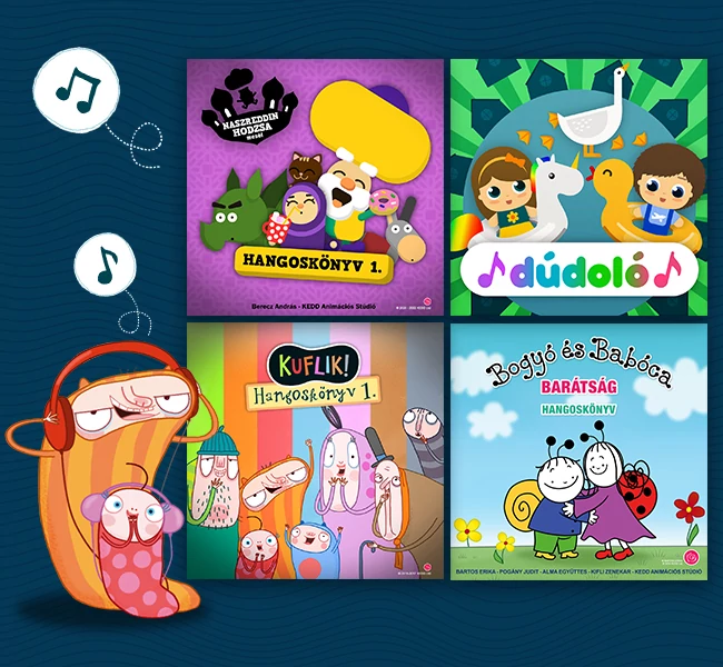 Hangoskönyvek a KEDD Stúdió kiadásában